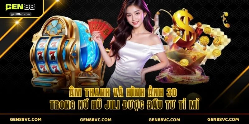 Âm thanh và hình ảnh 3D trong nổ hũ JILI được đầu tư tỉ mỉ