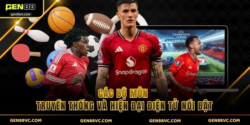 Các bộ môn truyền thống và hiện đại điện tử nổi bật