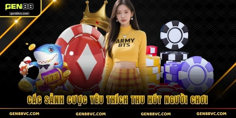 Các sảnh cược yêu thích thu hút người chơi