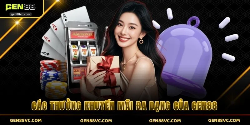 Các thưởng khuyến mãi đa dạng của GEN88