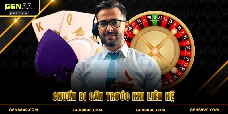 Chuẩn bị cần trước khi liên hệ