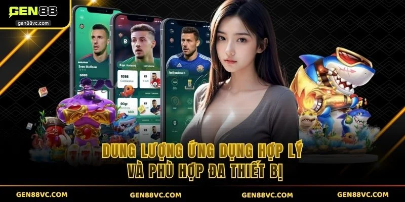 Dung lượng ứng dụng hợp lý và phù hợp đa thiết bị