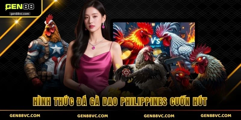 Hình thức đá gà dao Philippines cuốn hút