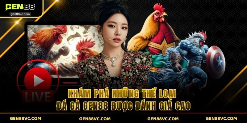 Khám phá những thể loại đá gà GEN88 được đánh giá cao