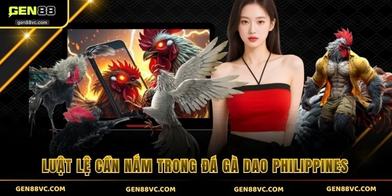 Luật lệ cần nắm trong đá gà dao Philippines
